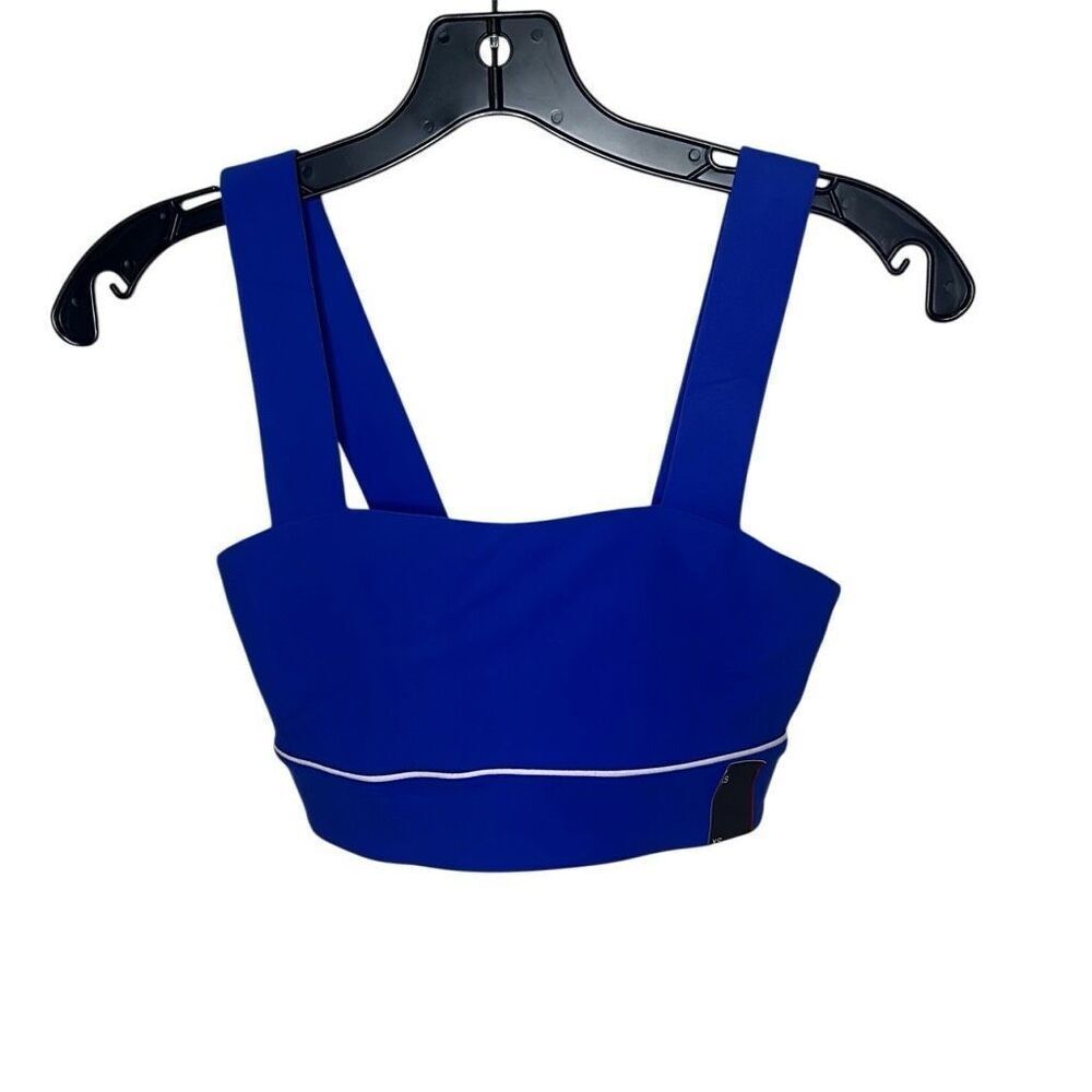 All in Motion Women’s Size XS Sports Bra Blue Supportive Flattering Workout NWT
